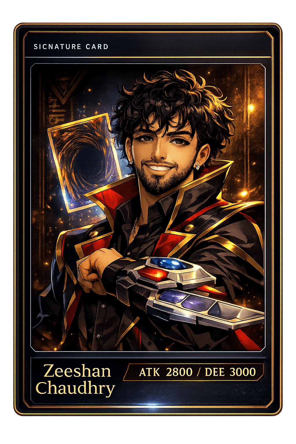 Zeeshan signature card